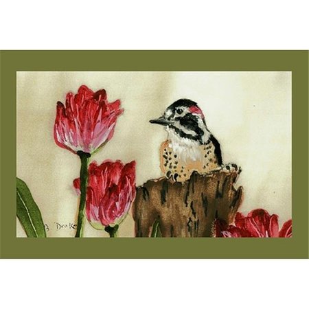 BETSY DRAKE Betsy Drake DM243 Woodpecker Door Mat 18"x26" DM243